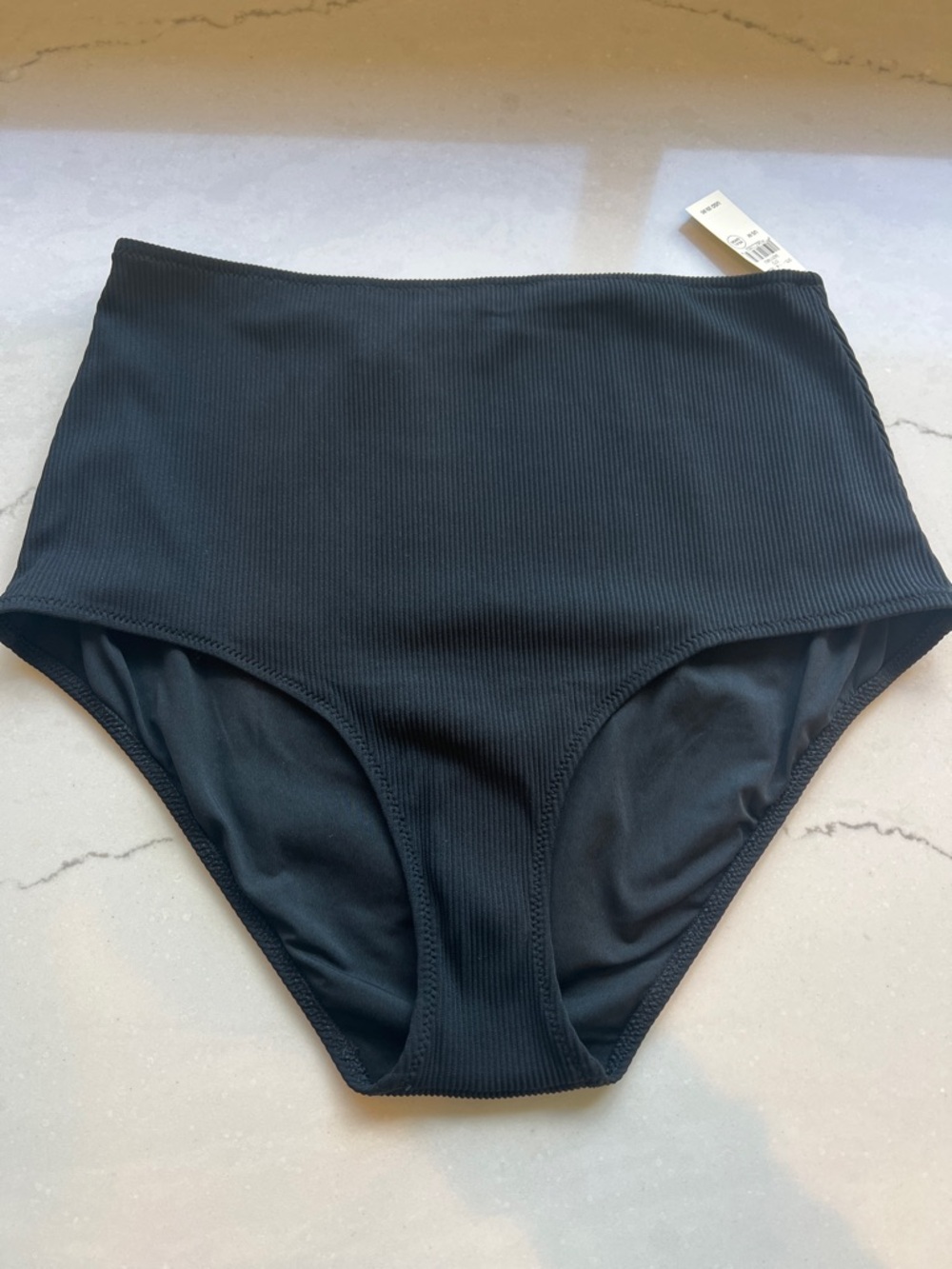 aerie High Waist Bikini Bottoms in Black